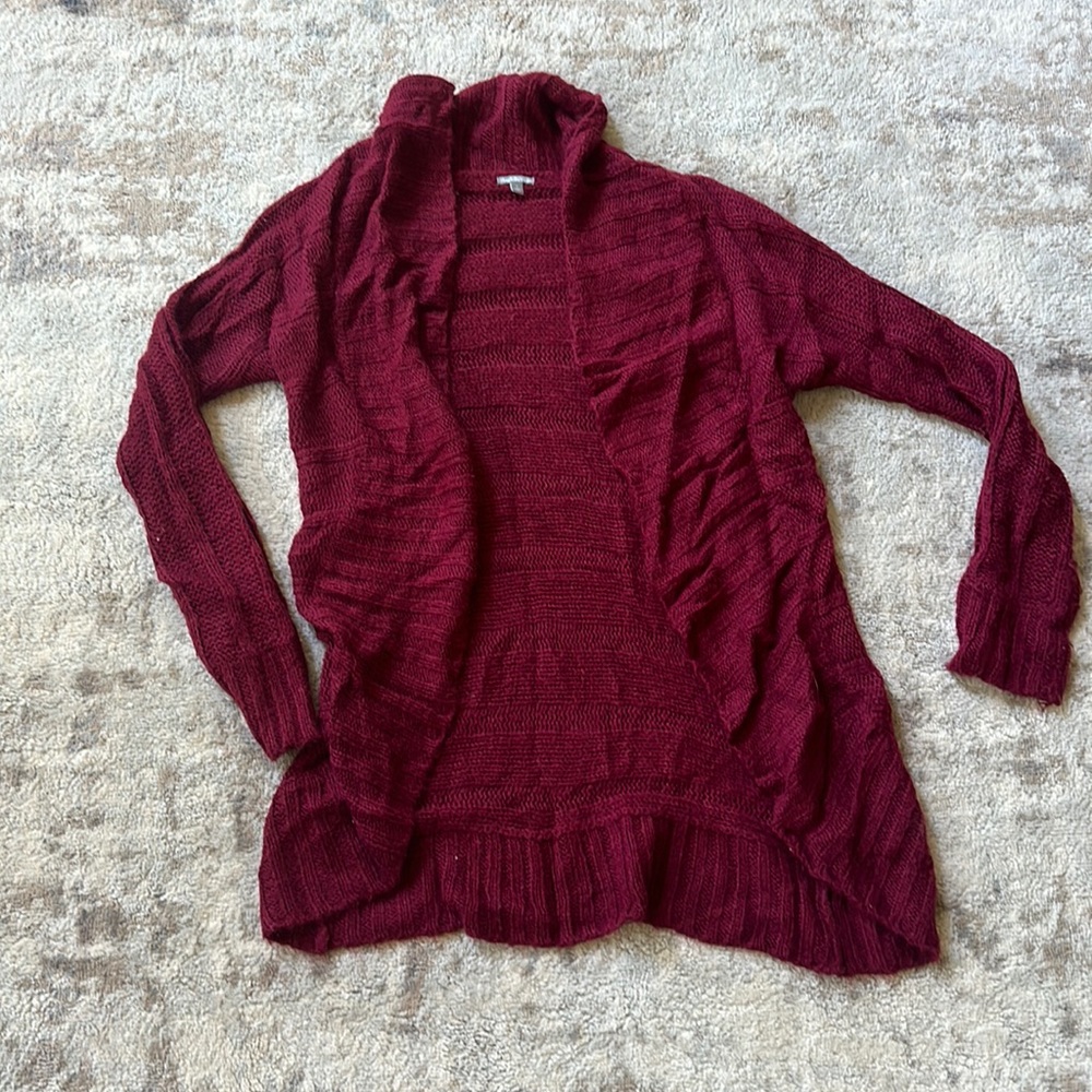 Maroon used woman’s small Cardigan